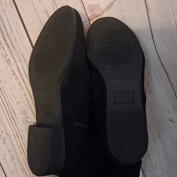 Time And Tru Black Over-the-Knee Women's Boots Size 10W - Picture 3 of 5